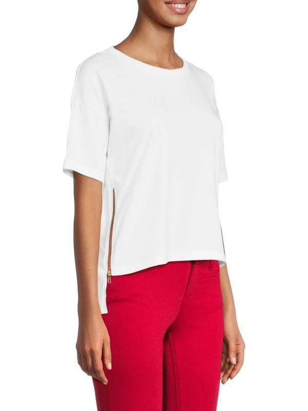 Etienne Marcel Boxy Zip Crewneck Tee 3