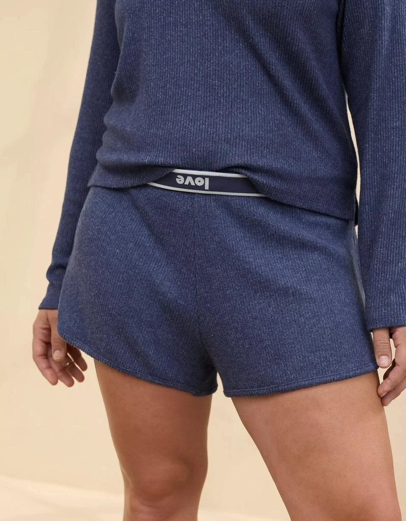 Aerie Aerie Off-Duty Cozy Knit Ribbed Boxer 1