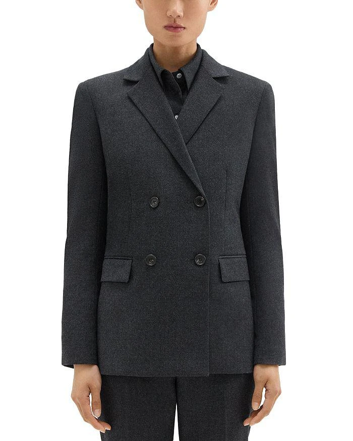 Theory Wool Slim Double Breasted Blazer 6