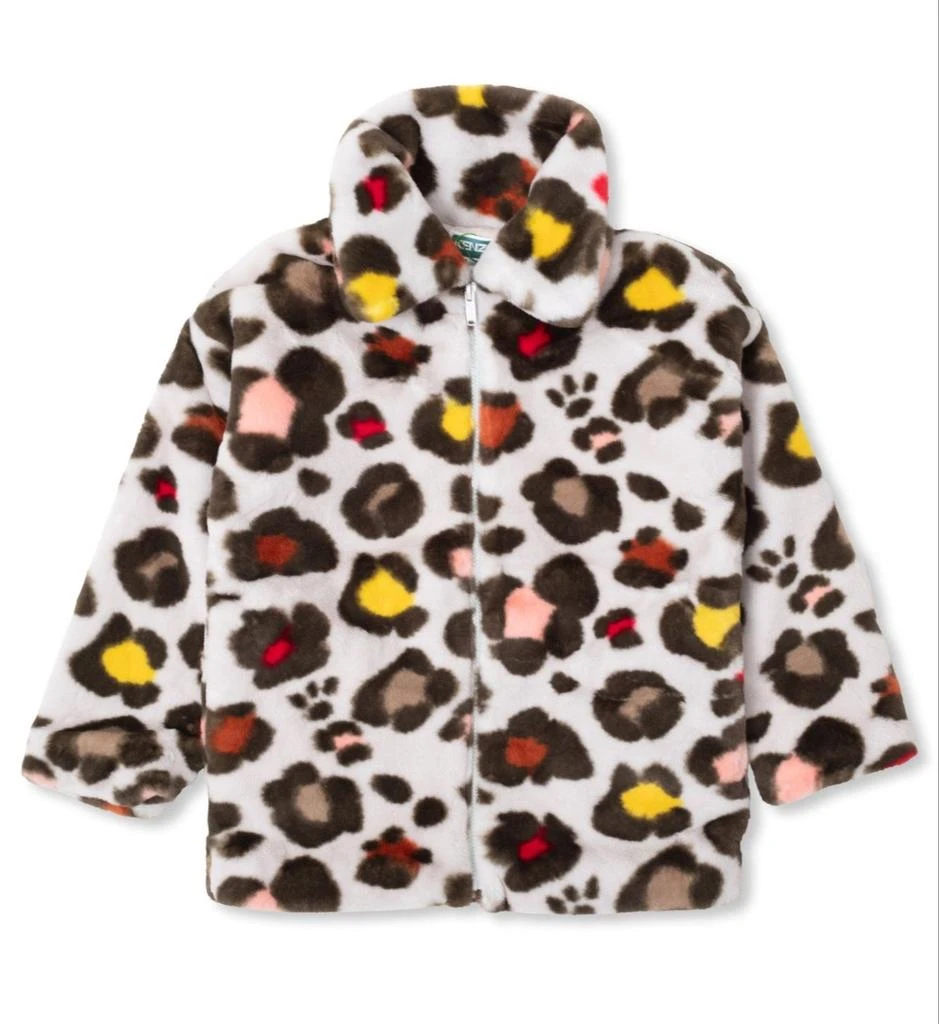 Kenzo Kenzo Kids Logo Embroidered Zip-Up Jacket 1