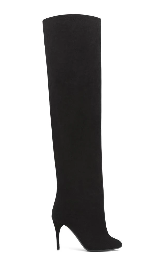 Alaïa ALAÏA - Suede Over-The-Knee Boots - Black - IT 36 - Moda Operandi 1