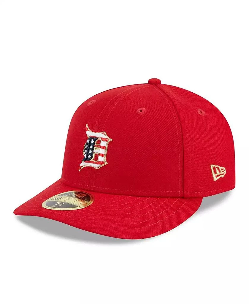 New Era Men's Red Detroit Tigers 2023 Fourth of July Low Profile 59FIFTY Fitted Hat 3