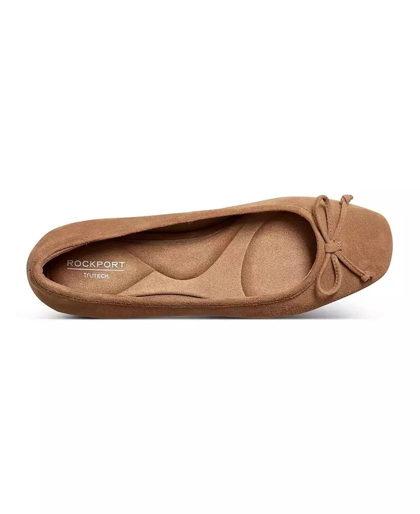 Rockport Women's Sadie Square Toe Slip-On Ballet Dress Flats 4