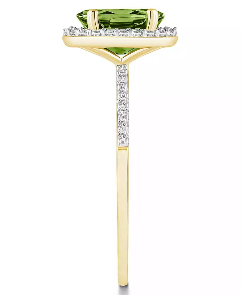 Macy
s Peridot (1-1/3 ct. t.w.) and Lab-Grown Sapphire (1/5 ct. t.w.) Halo Ring in 10K Yellow Gold 4