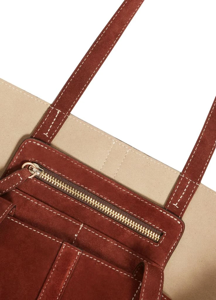 VANESSA BRUNO Daily leather small tote bag 4