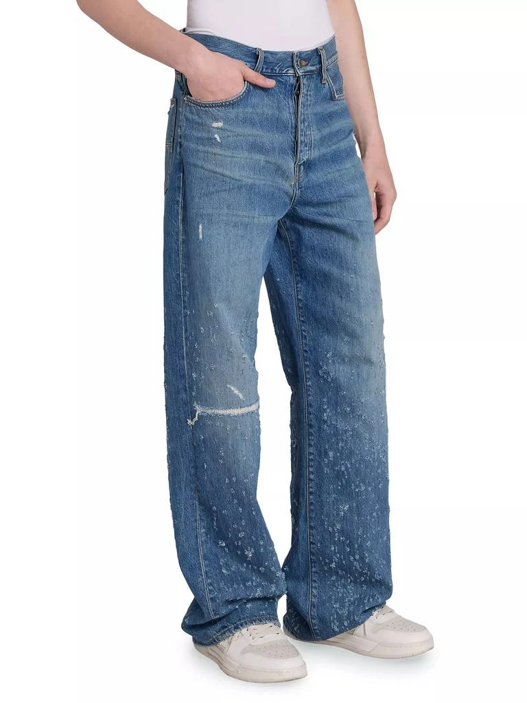 AMIRI Shotgun Distressed Straight-Leg Jeans 3