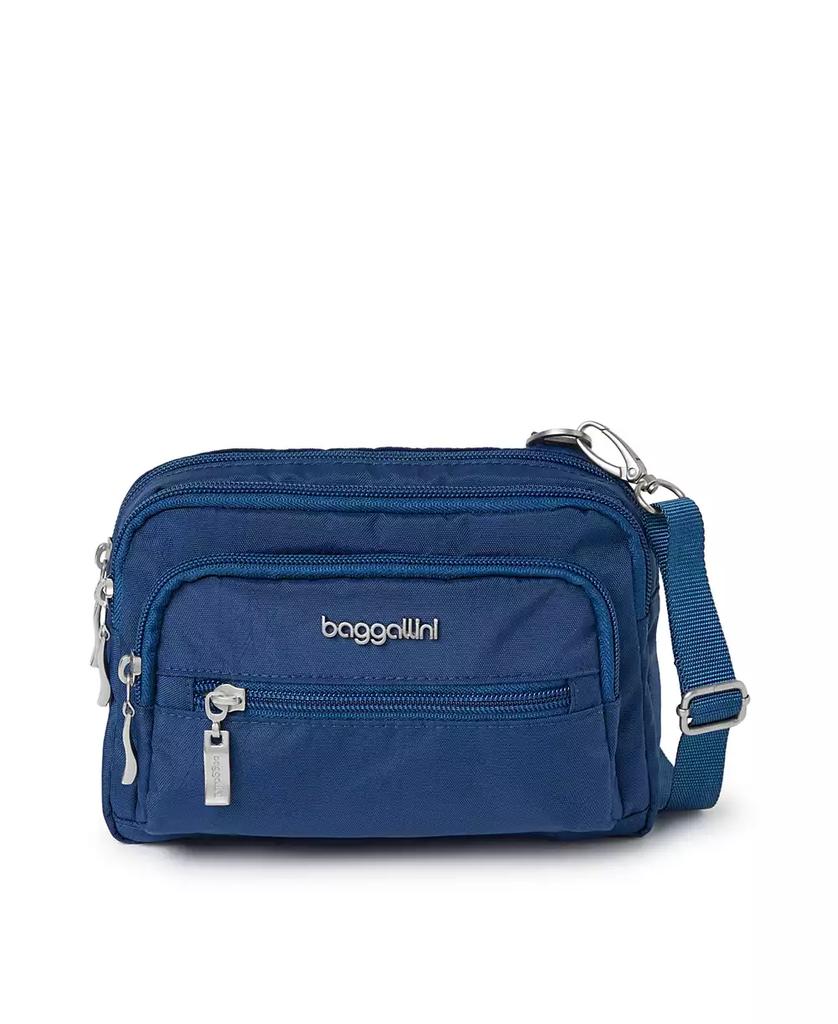 Baggallini Triple Zip Crossbody Bag