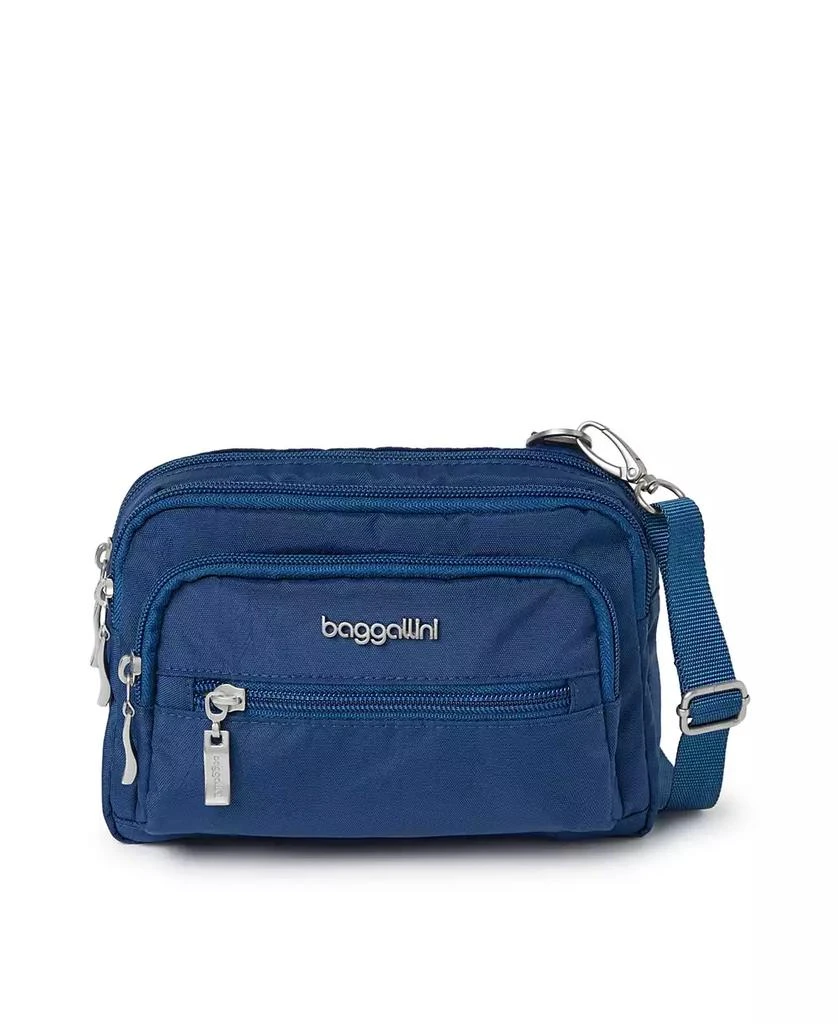 Baggallini Triple Zip Crossbody Bag 1