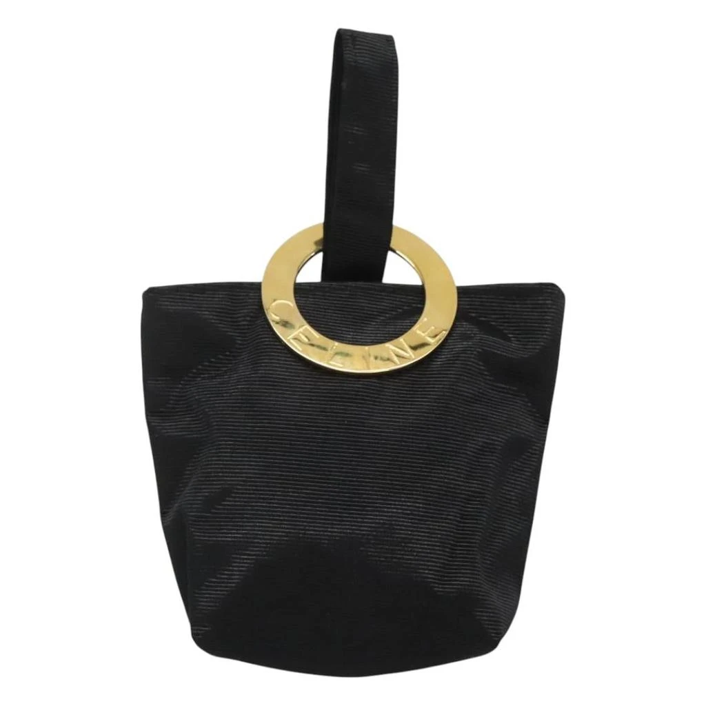 Celine Logo Du Cercle Nylon Clutch Bag (Pre-Owned) 1