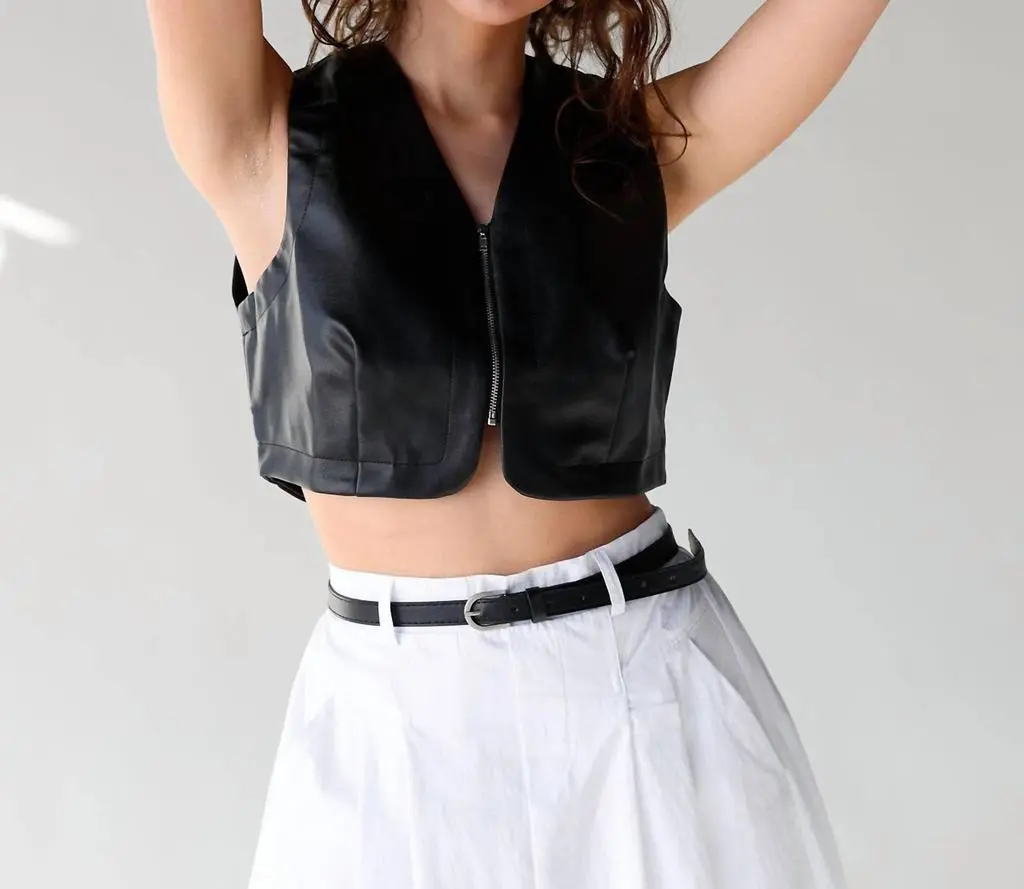 SAGE THE LABEL Sage The Label - Vroom Vroom Vegan Leather Vest