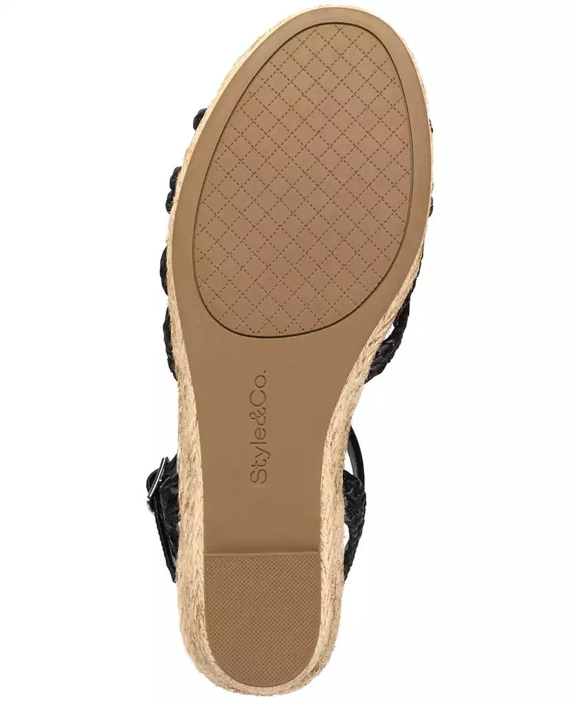 Style & Co Women's Vanaa Buckles Wedge Sandals, Exclusively at Macy's 2