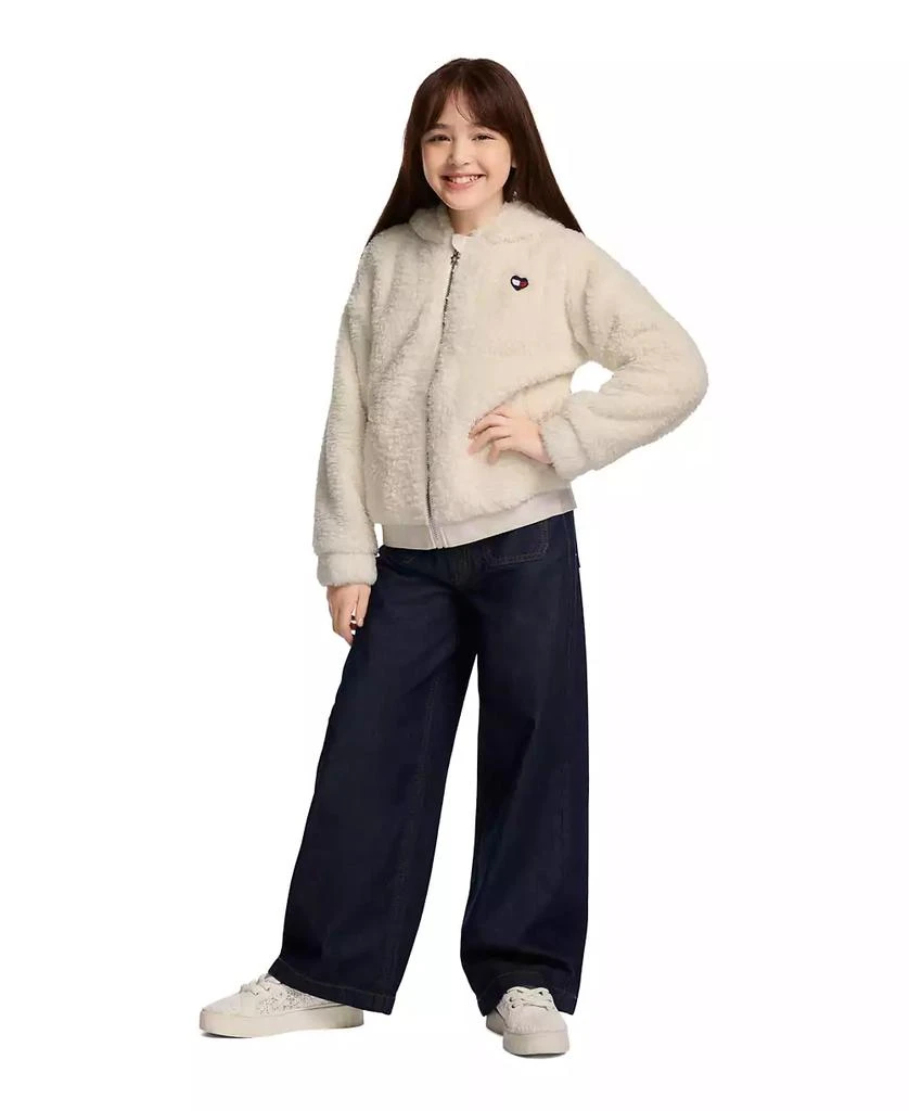 Tommy Hilfiger Girls' 7-16 Minky Loose-Fit Zip-Up Hoodie 3