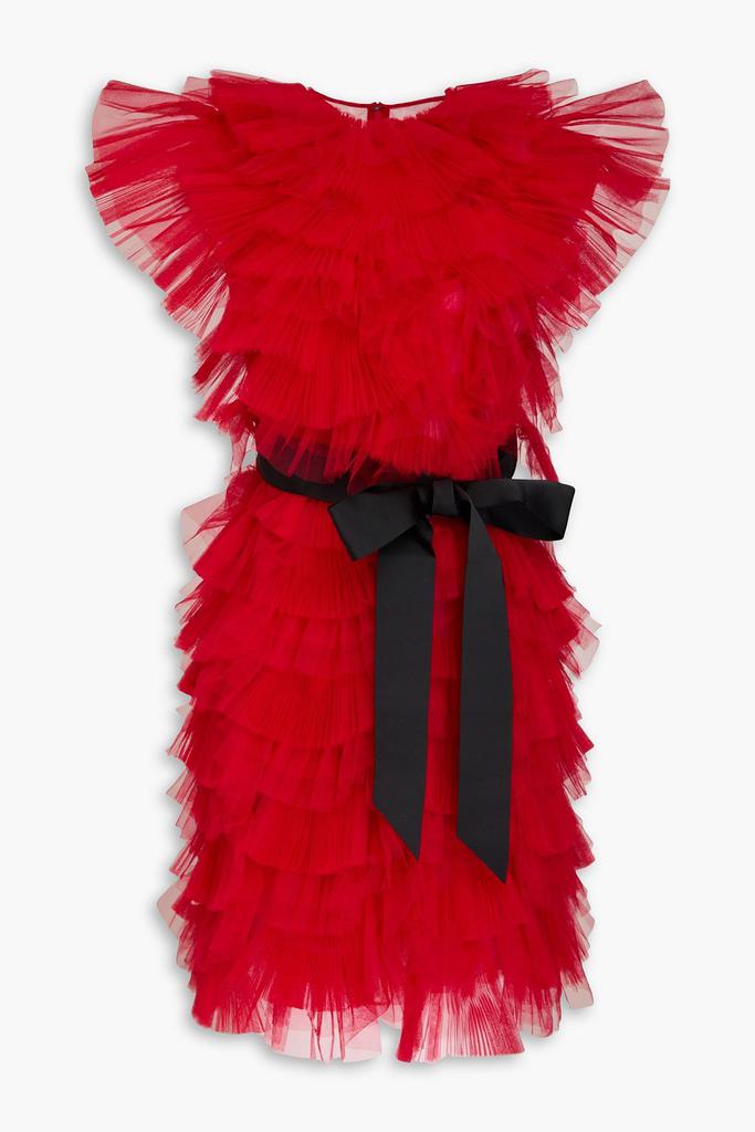 Huishan Zhang Gianna tired tulle mini dress