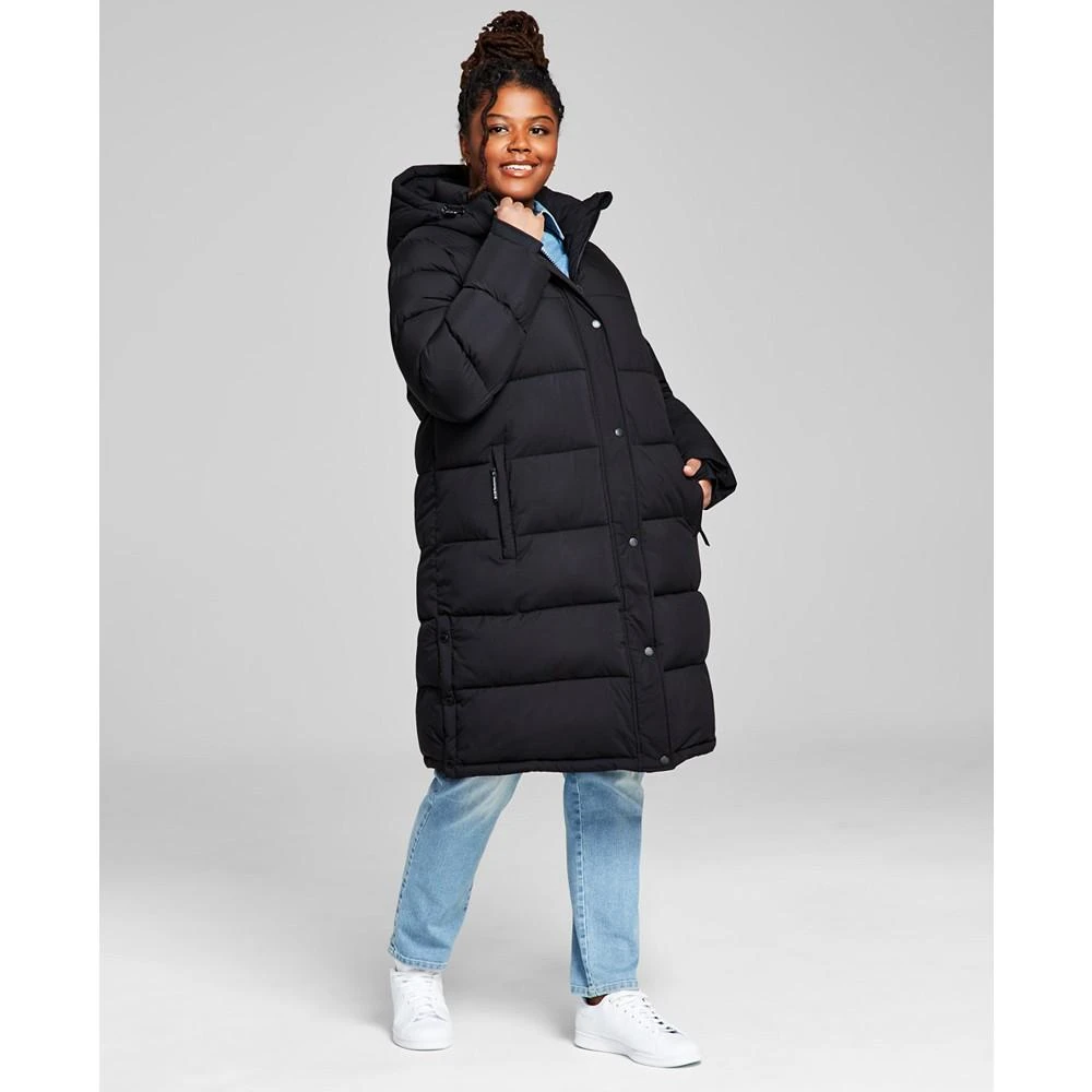 BCBGeneration Women's Plus Size Hooded Puffer Coat, Created for Macy's 1