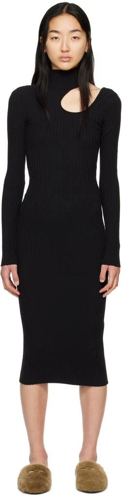 ANINE BING Black Victoria Midi Dress 1