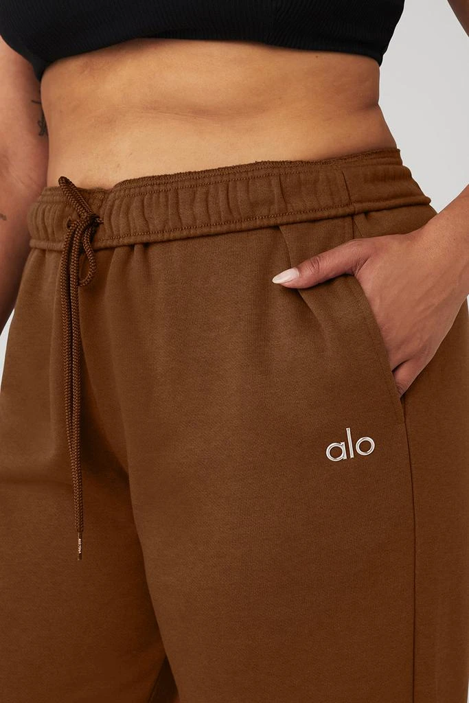 Alo Accolade Straight Leg Sweatpant - Cinnamon Brown 8