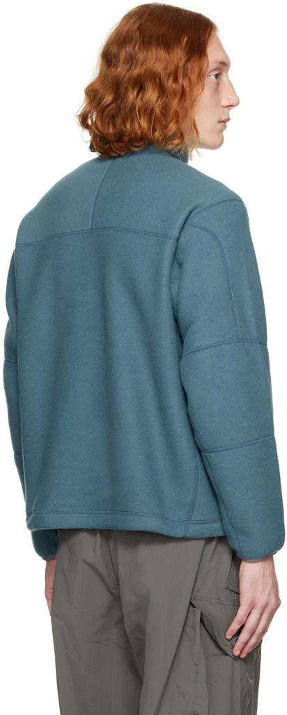 and wander Blue Embroidered Sweatshirt 3