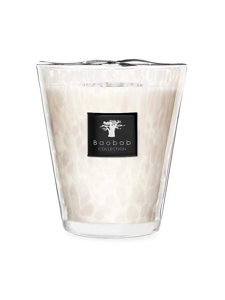 Baobab Collection Pearls White Pearl Candle 3