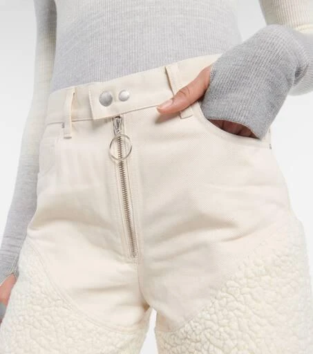 Cordova Kozzy high-rise faux-shearling straight pants 4