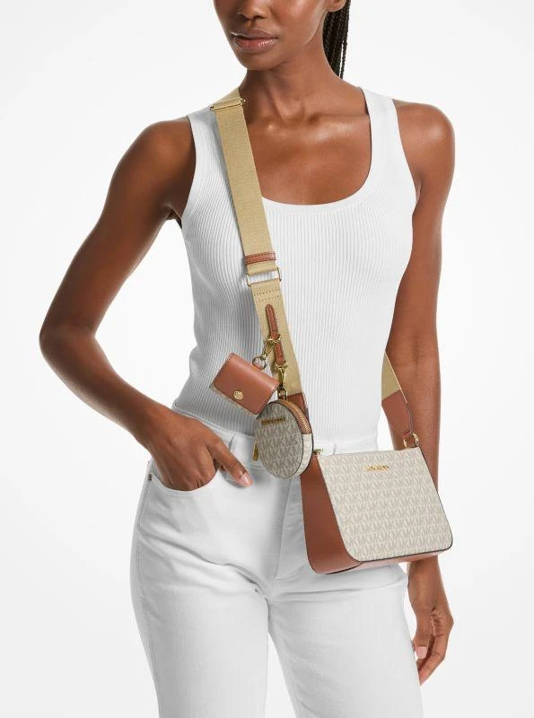 Michael Kors Jet Set Logo Crossbody Bag with Case for Apple Airpods Pro® 3