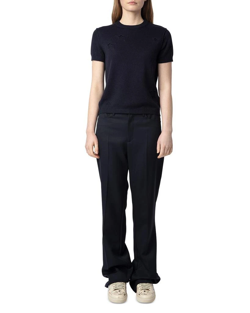 ZADIG & VOLTAIRE Bully Seco Stars Silk and Cashmere Sweater 2