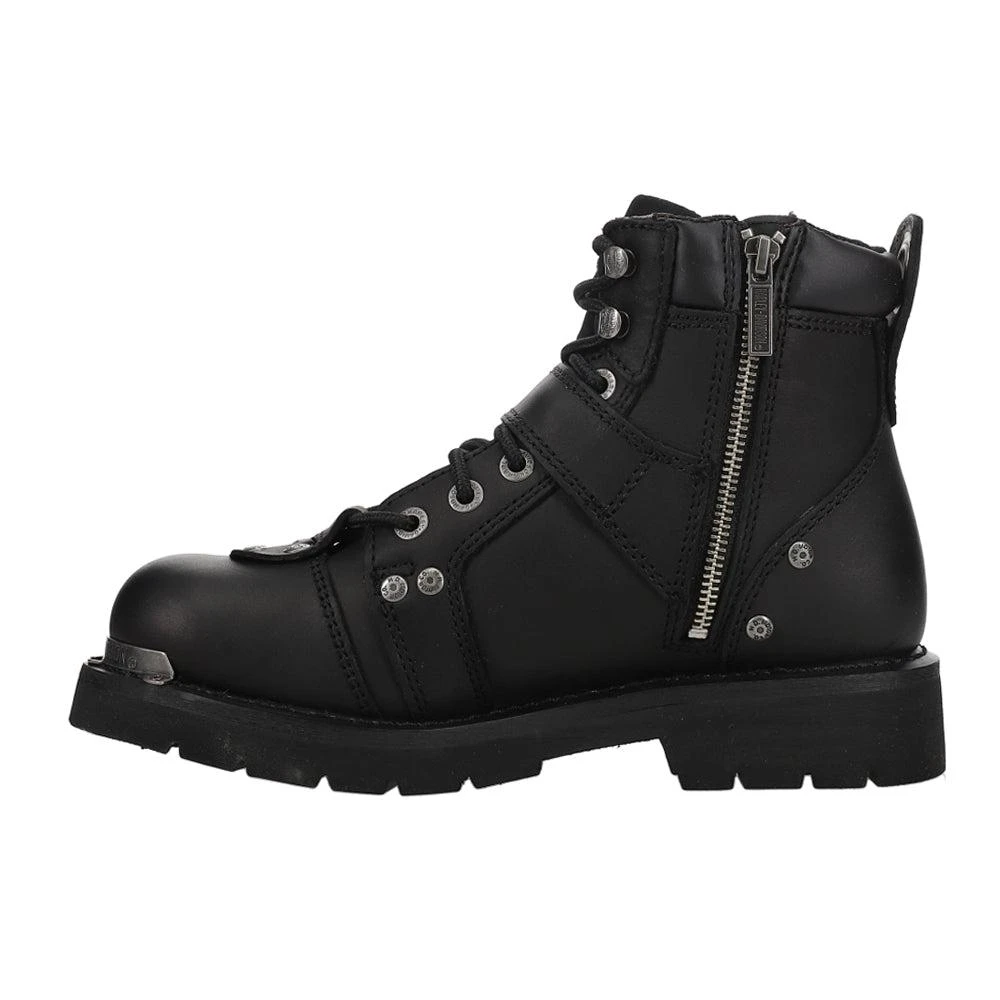 Harley Davidson Brake Buckle Motorcycle Round Toe Boots 3