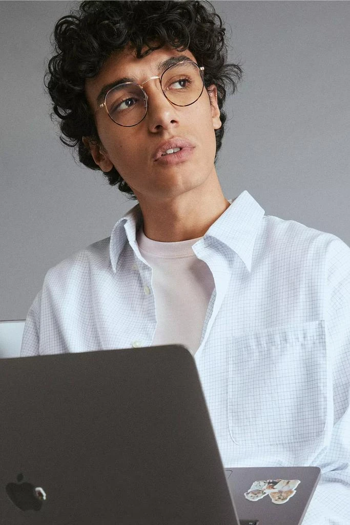 Urban Outfitters Corey Round Blue Light Glasses 1