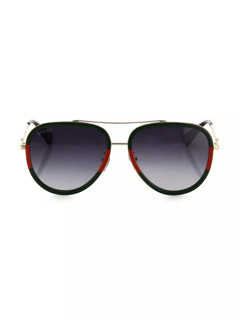 Gucci 57MM Pilot Sunglasses 1