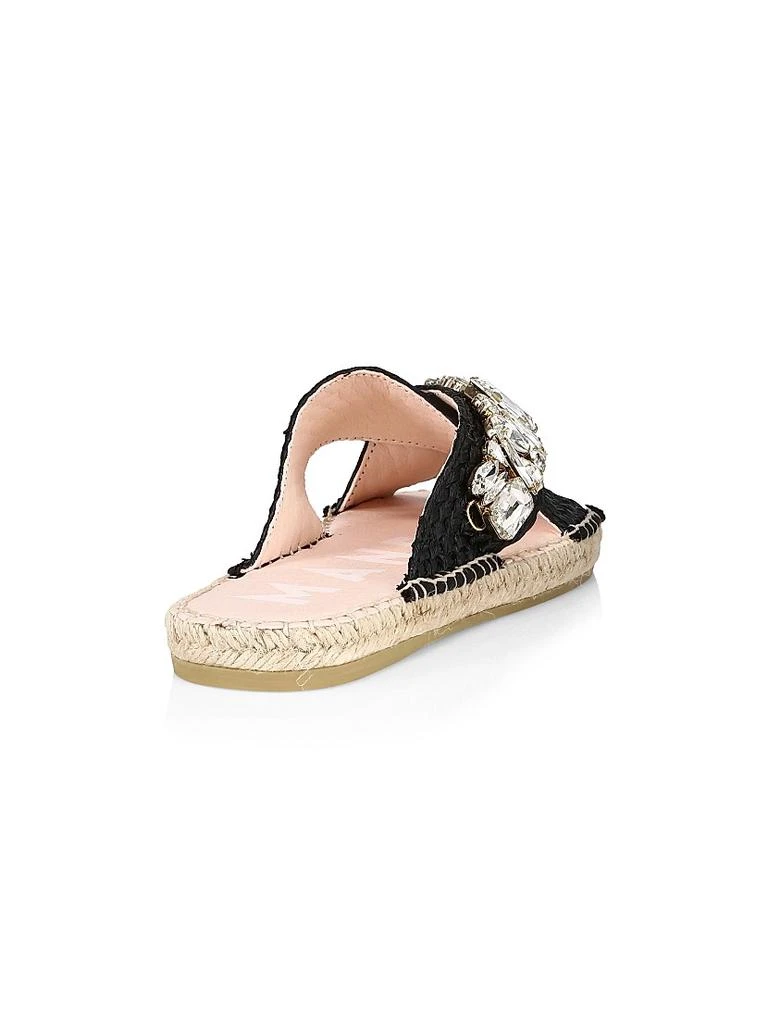 MANEBÍ Crystal Raffia Espadrille Sandals 3