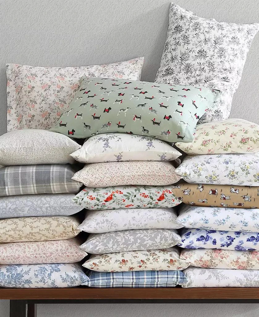 Laura Ashley Flannel 4 -Pc. Sheet Set, Full 8