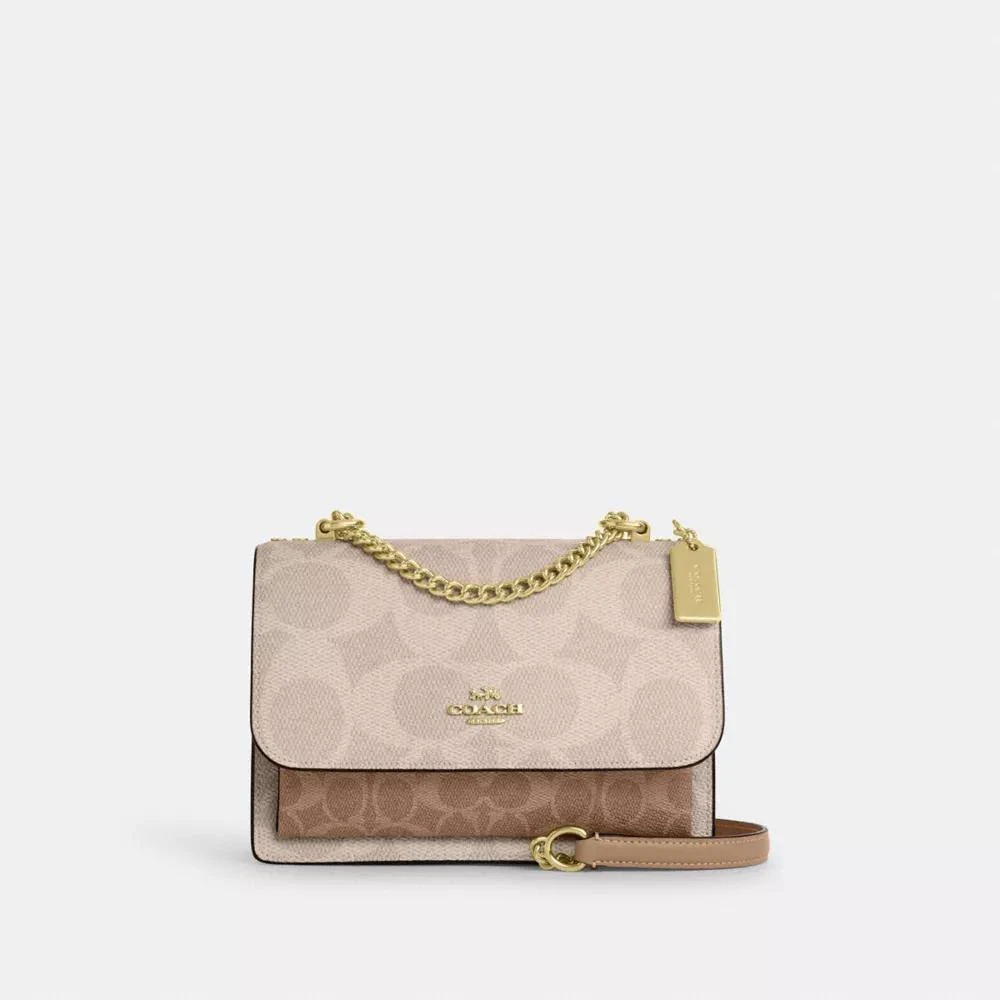 Coach Klare Crossbody Bag In Blocked Signature Canvas