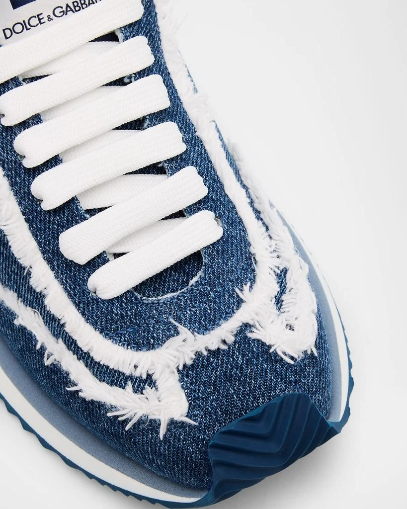 Dolce 
Gabbana Aria DG Distressed Denim Runner Sneakers 6