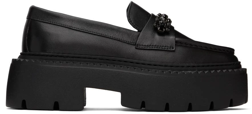 Jimmy Choo Black Bryer Flat Loafers 1