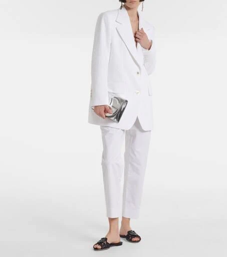 Dolce 
Gabbana Bianca embellished lace flats 2