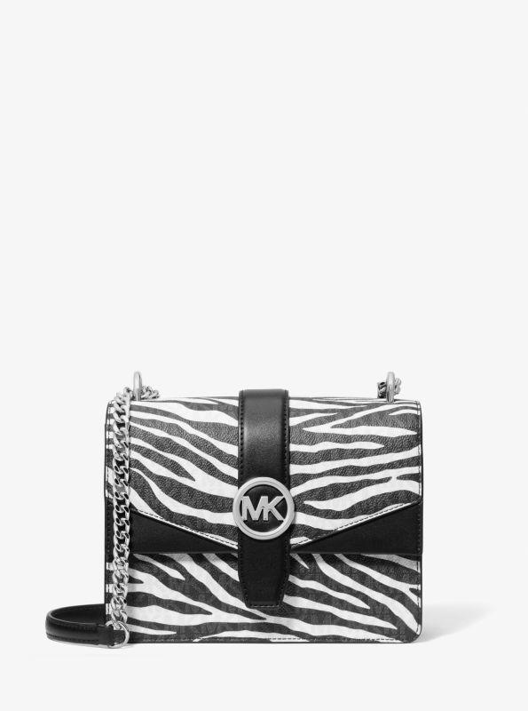 Michael Kors Greenwich Small Animal Print Logo Crossbody Bag