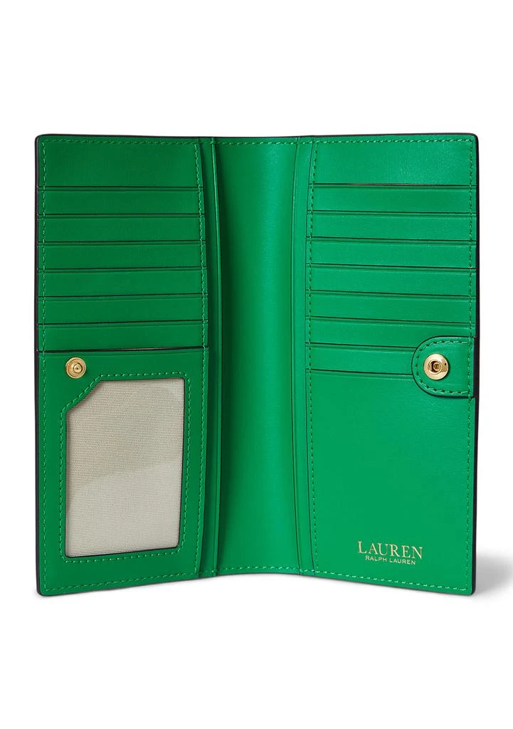 Ralph Lauren Crosshatch Leather Slim Wallet 3