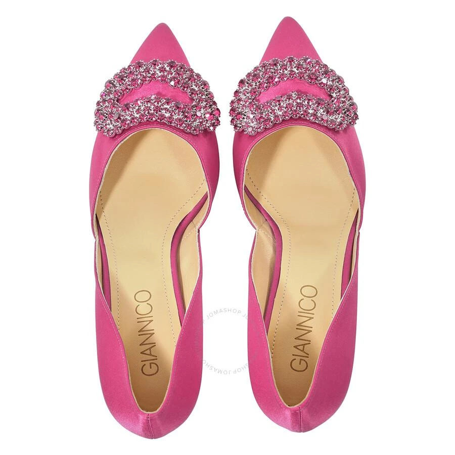 GIANNICO Ladies Deep Rose Daphne 60 Satin Heels 3
