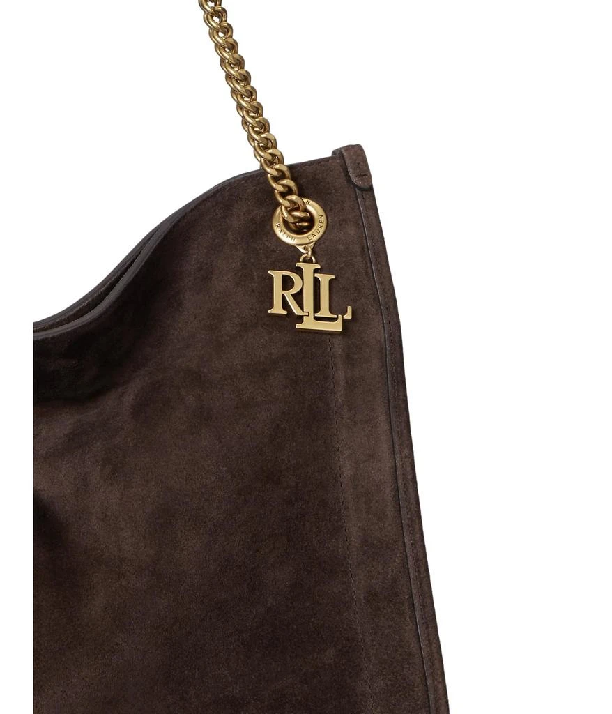 Ralph Lauren Suede Large Bradley Shopper Tote Bag 5