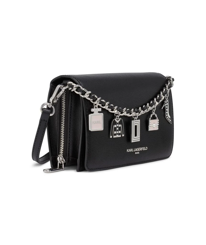 Karl Lagerfeld Paris LOURDES CROSSBODY BAG WITH CHARMS 3