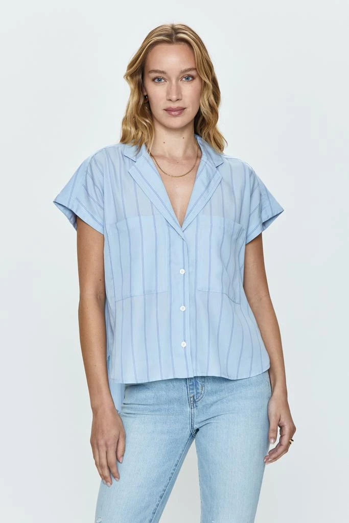 Pistola Denim Sabine Shirt - Sky Wide Stripe 1