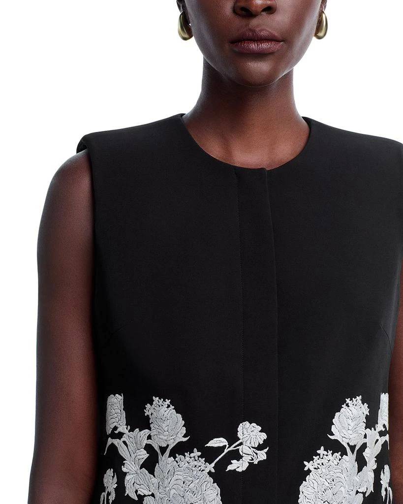 Tahari Isla Embroidered Sleeveless Jacket 5