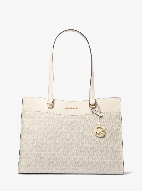 Michael Kors Jet Set Large Signature Logo Tote Bag