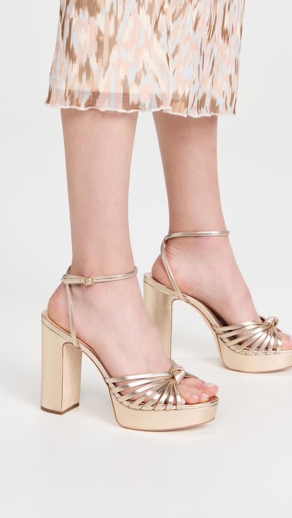 Loeffler Randall Rivka Leather Knot Platform Sandals