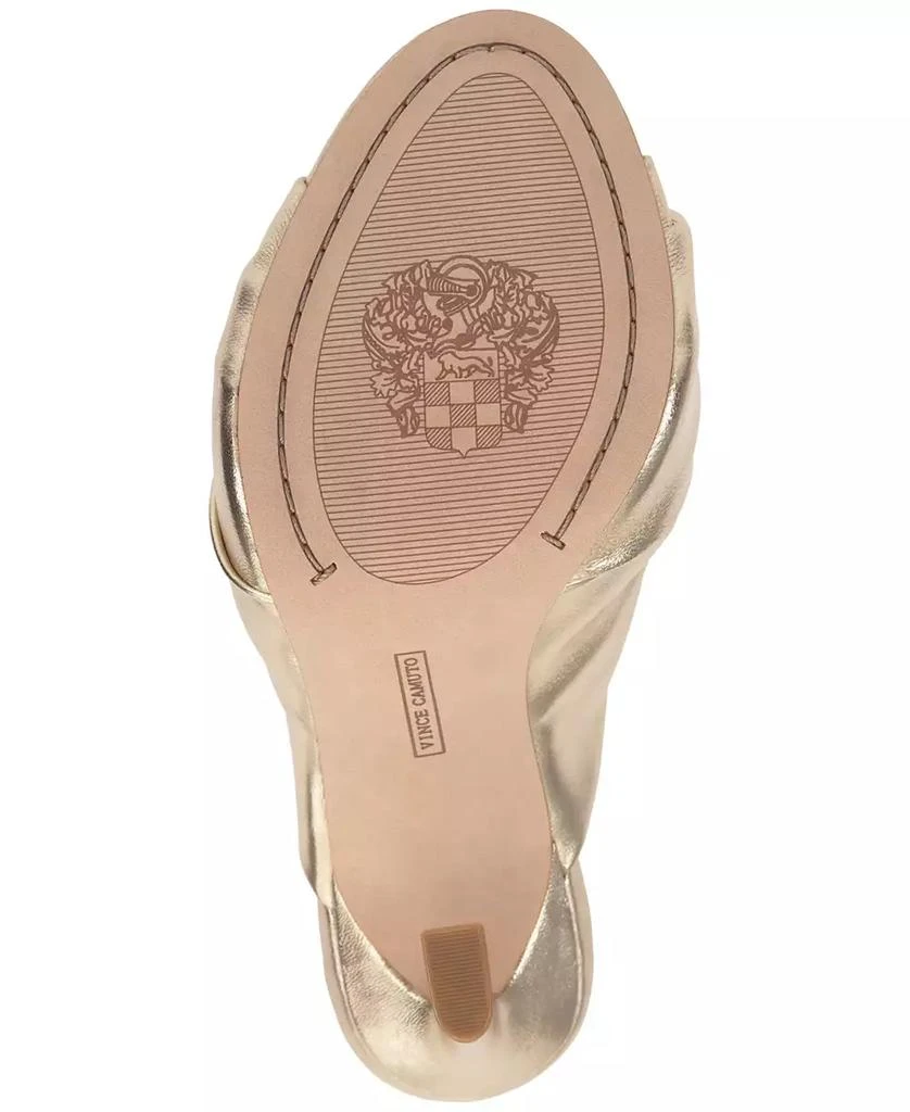 Vince Camuto Women's Patie Ruched Knot Hardware Dress Sandals 5