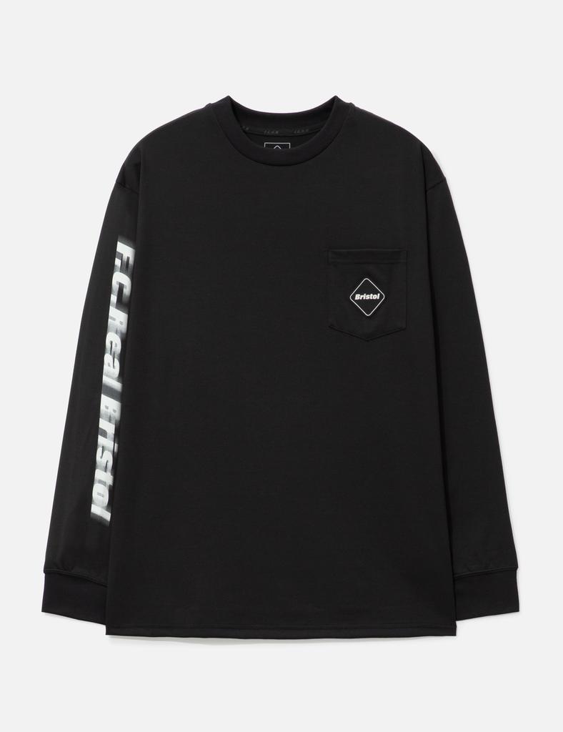 F.C. Real Bristol Blurred Logo Long Sleeve Team Pocket T-shirt