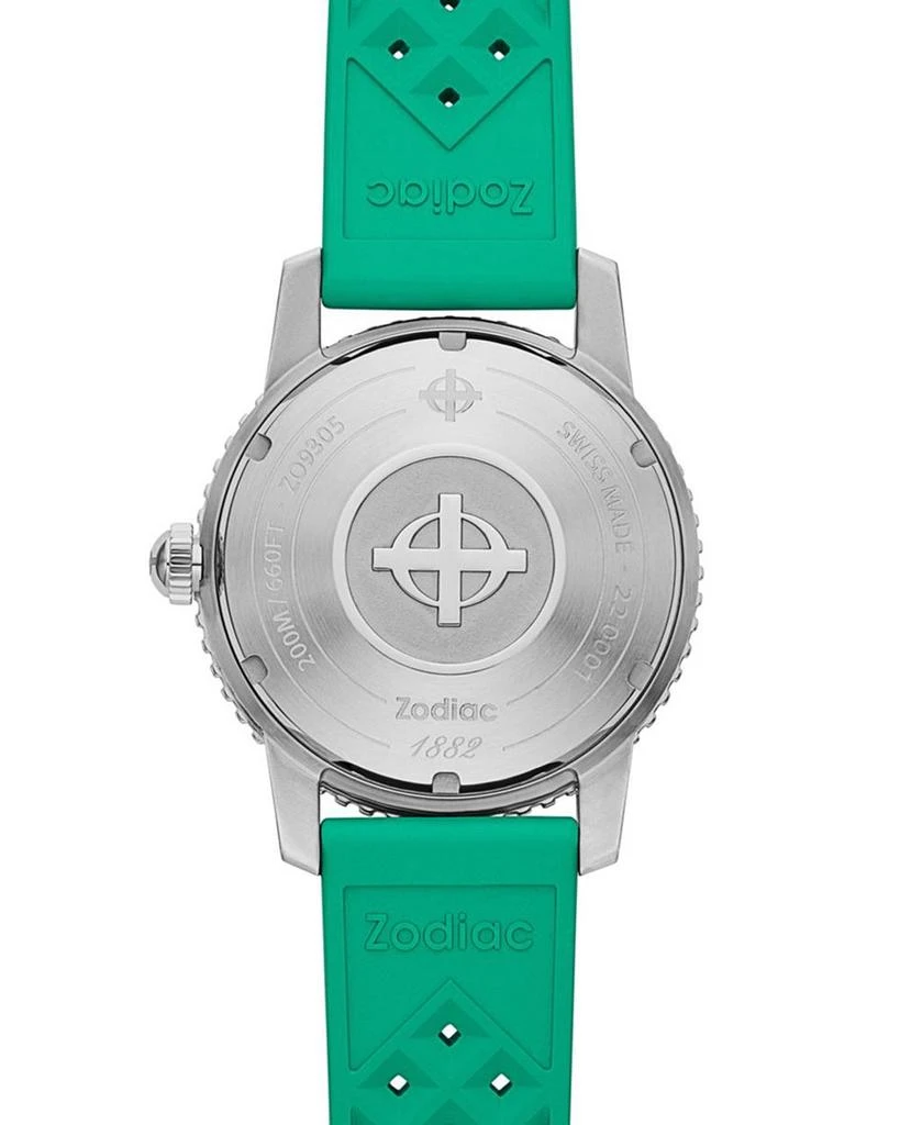 ZODIAC Compression Diver Automatic Rubber Strap Watch, 40mm 6