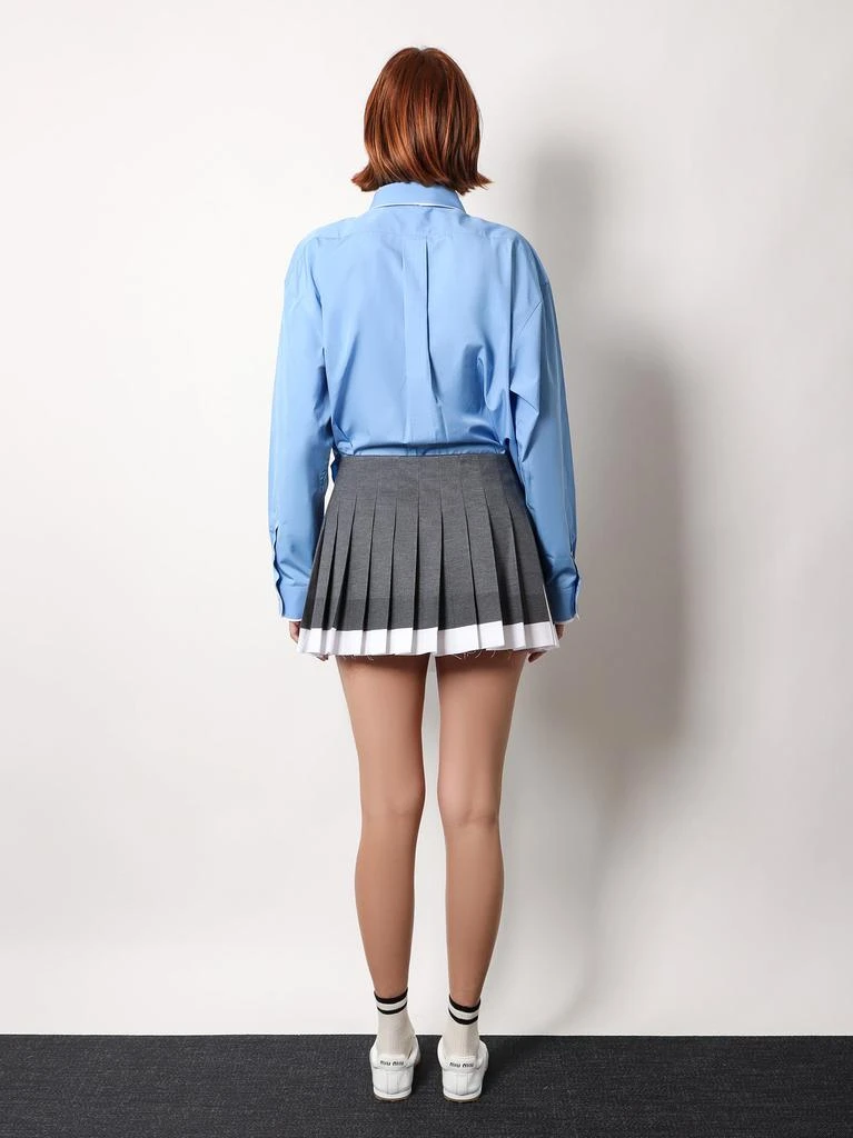 Miu Miu Recycled silk pleated skirt 3