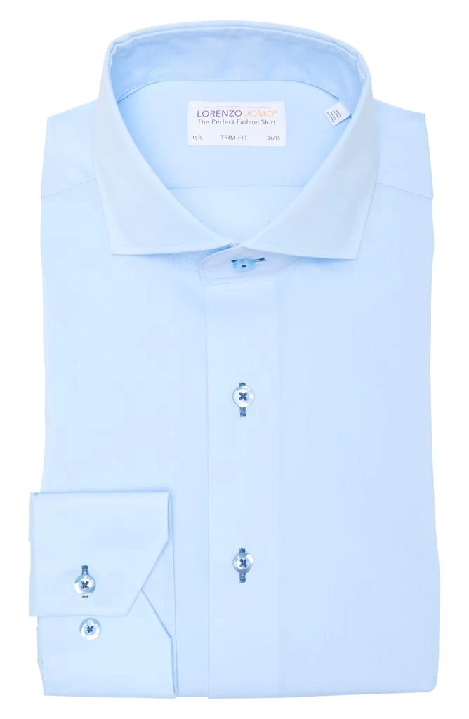 Lorenzo Uomo Trim Fit Cotton Blend Dress Shirt 3