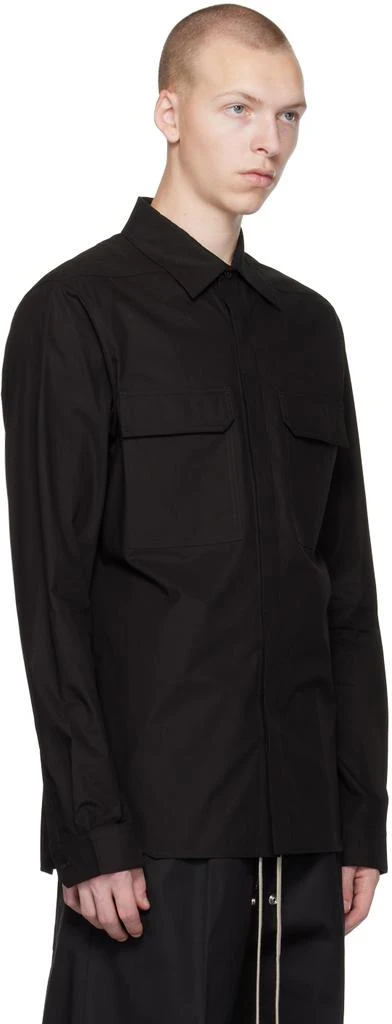 Rick Owens Black Work Shirt 2