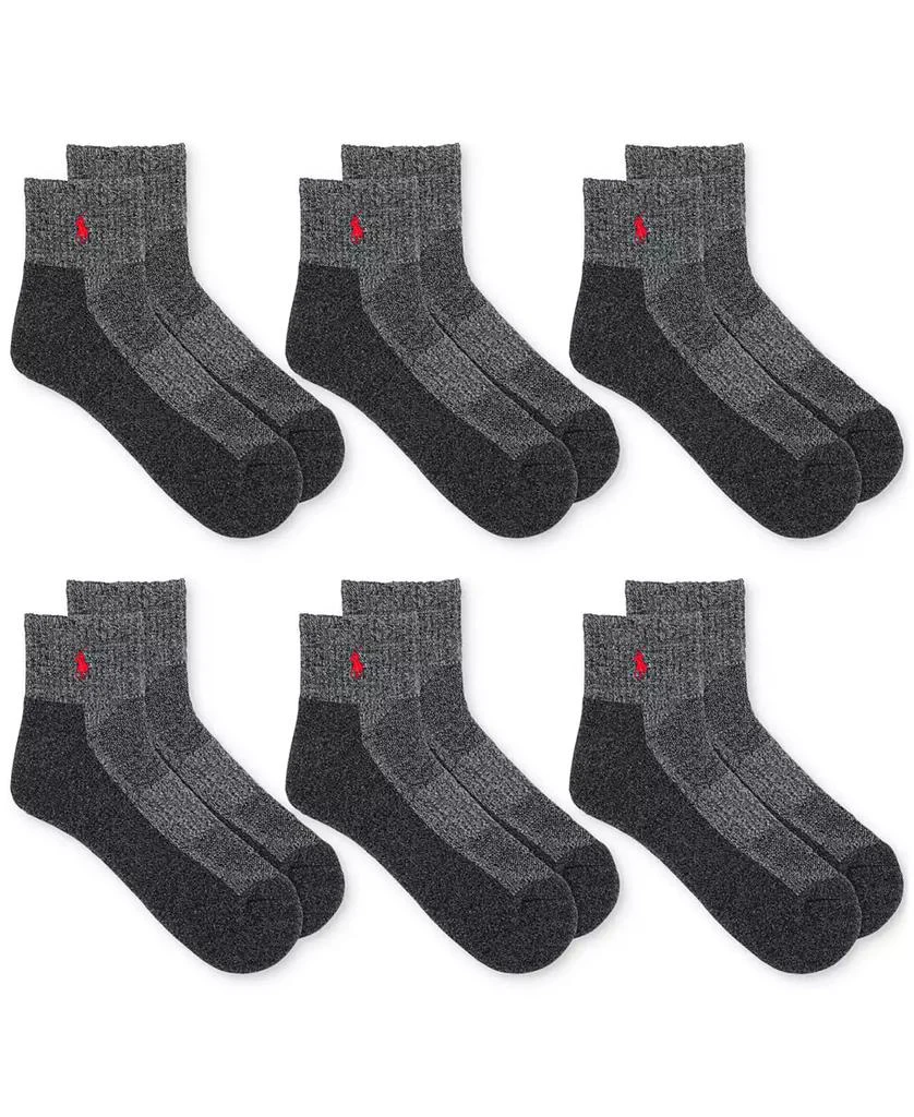 Ralph Lauren Men's 6-Pk. Performance Red Pony Quarter Socks 1